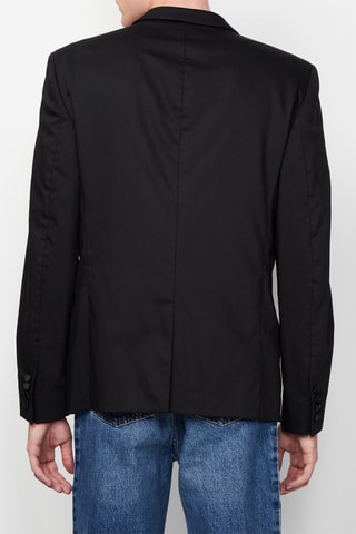$Blazer en laine Noir
