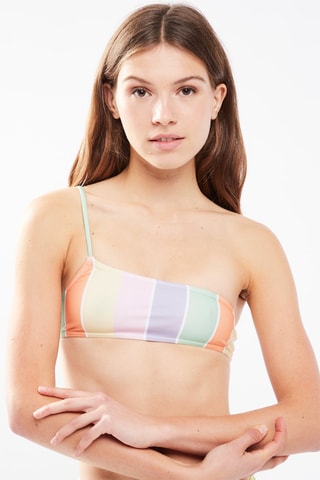 $Haut de maillot asymétrique - Vert clair