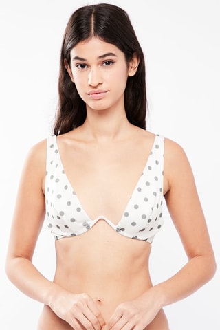$Haut de maillot - Blanc et noir