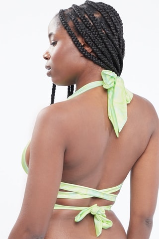 $Haut de maillot tie and dye - Vert et jaune