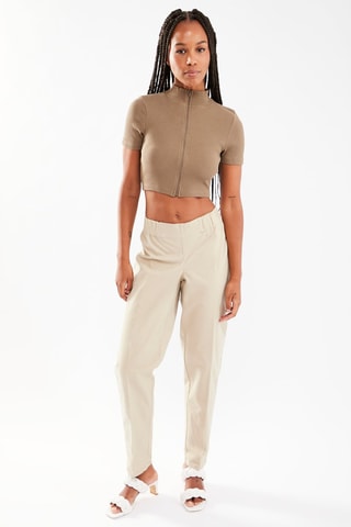 $Chino de maternité taille haute - Beige
