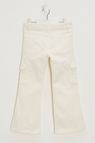 $Pantalon cargo - Blanc