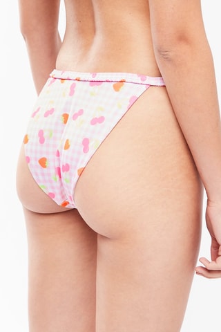$Bas de maillot - Blanc et rose