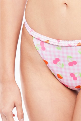 $Bas de maillot - Blanc et rose