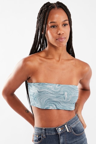 $Crop top bustier - Ciel