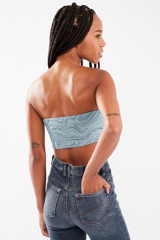 $Crop top bustier - Ciel