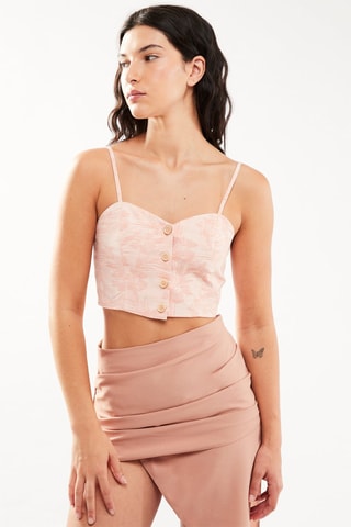 $Crop top - Rose poudré
