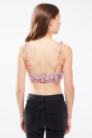 $Crop top - Ecru et rose