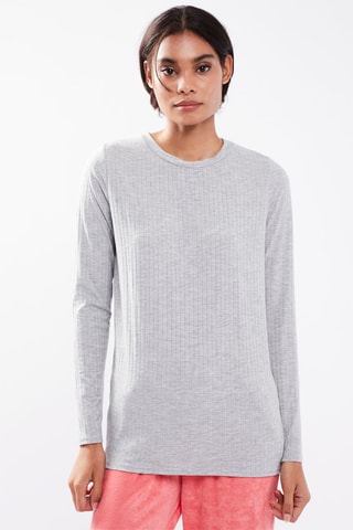 $T-shirt - Gris chiné
