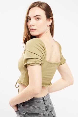 $Crop top - Kaki