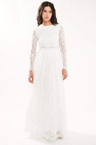 $Robe de mariée en dentelle - Blanc