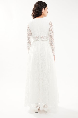 $Robe de mariée en dentelle - Blanc