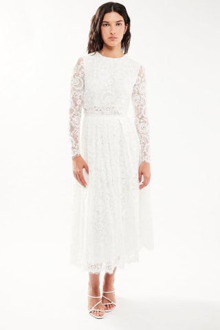 $Robe de mariée en dentelle - Blanc