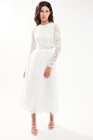 $Robe de mariée en dentelle - Blanc