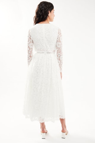 $Robe de mariée en dentelle - Blanc