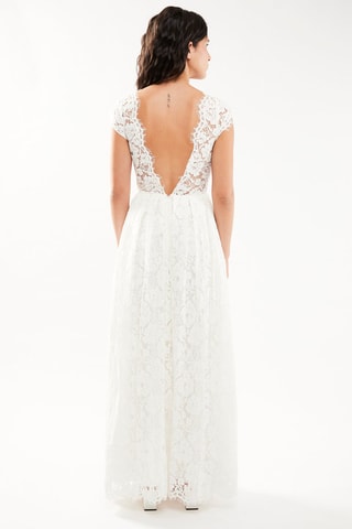 $Robe de mariée en dentelle - Blanc