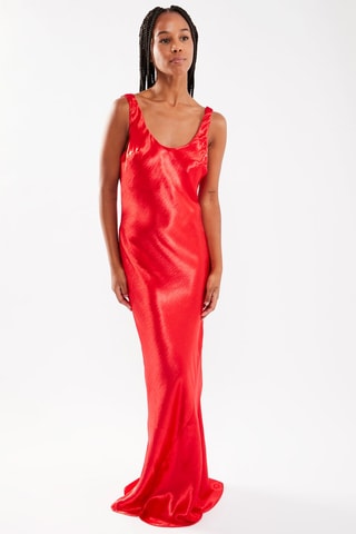 $Robe longue - Rouge