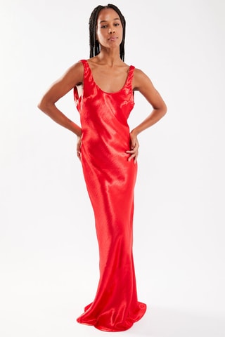$Robe longue - Rouge