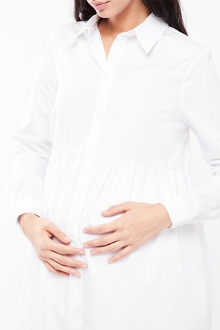 $Robe chemise de maternité - Blanc