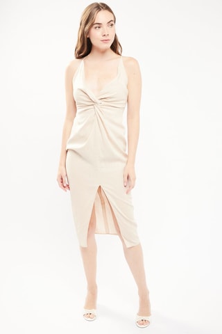 $Robe midi en lin - Beige