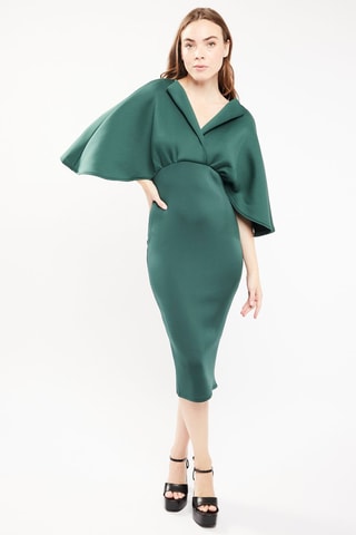 $Robe fourreau - Vert foncé