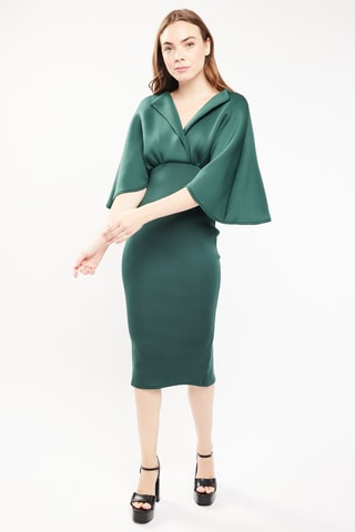 $Robe fourreau - Vert foncé