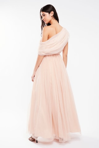 $Robe longue - Beige