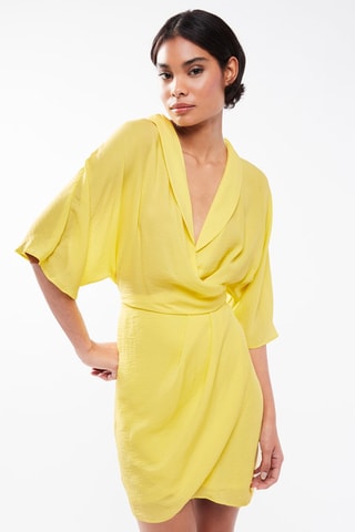 $Robe portefeuille - Jaune