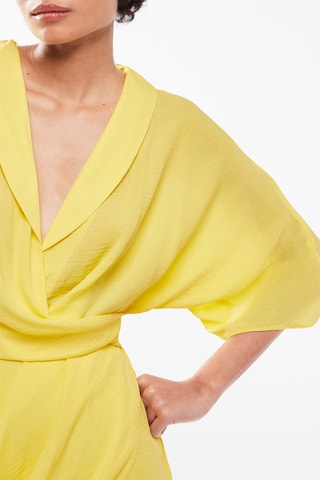 $Robe portefeuille - Jaune