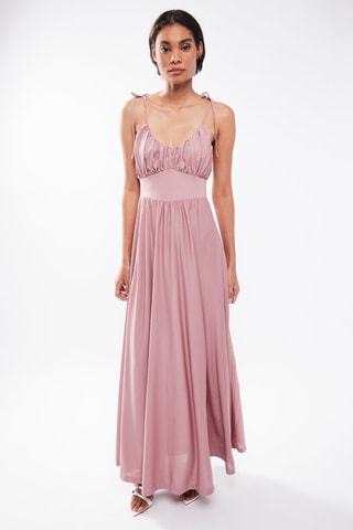 $Robe longue - Rose