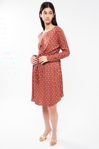$Robe de maternité - Rouge brique