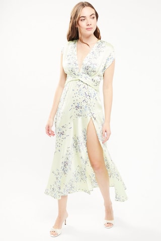 $Robe midi - Vert clair et bleu clair