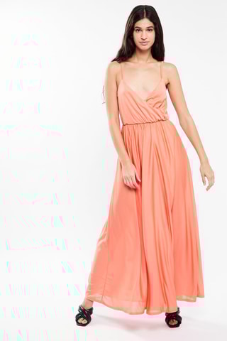 $Robe longue - Corail - Petite