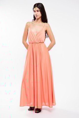 $Robe longue - Corail - Petite