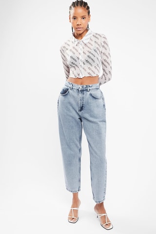$Chemisier cropped - Blanc