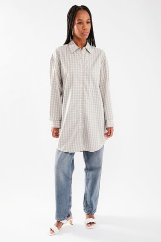 $Chemisier oversize - Gris