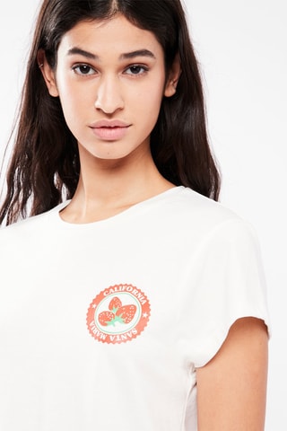 $T-shirt de maternité de pyjama - Blanc