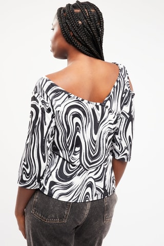 $Blouse - Noir et blanc - Curve