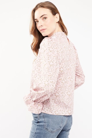 $Blouse - Rose clair et blanc - Petite