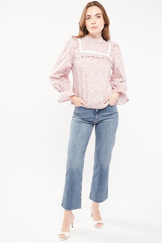 $Blouse - Rose clair et blanc - Petite