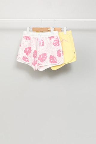 $2 shorts - Jaune et rose