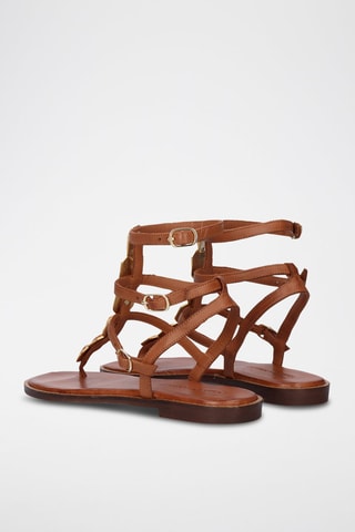 $Spartiates en cuir Chios - Camel