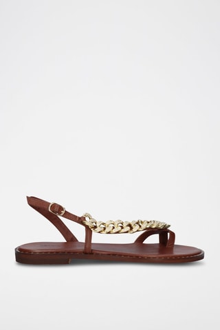 $Sandales en cuir Irene - Marron