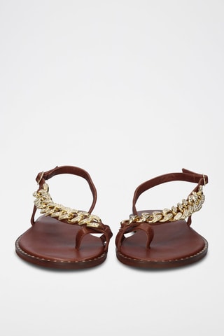 $Sandales en cuir Irene - Marron