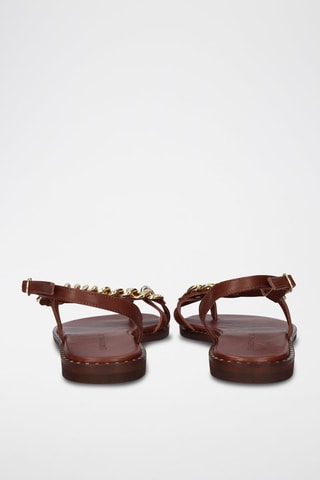 $Sandales en cuir Irene - Marron