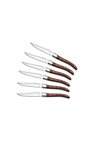 $6 couteaux à steak en acier inoxydable  Royal Bois