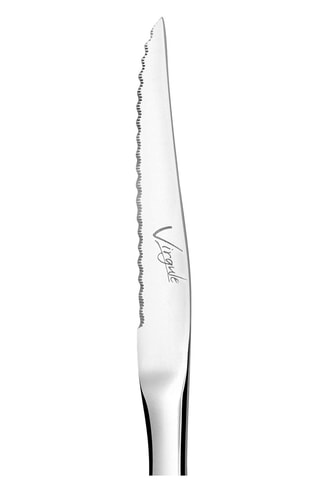 $6 couteaux à steak en acier inoxydable Virgule