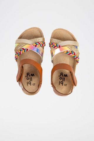 $Sandales en cuir - Camel