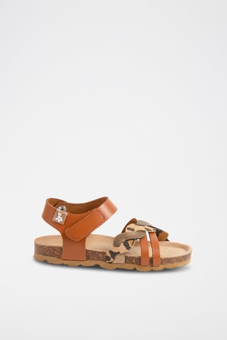 $Sandales en cuir - Camel
