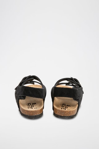 $Sandales en nubuck Noir